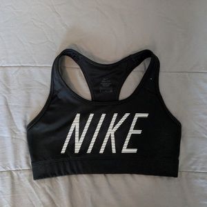 Black Nike sports bra